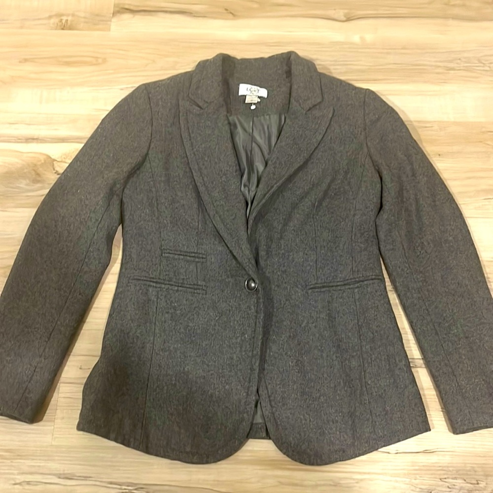 Loft Ann Taylor Grey jacket petite 4p